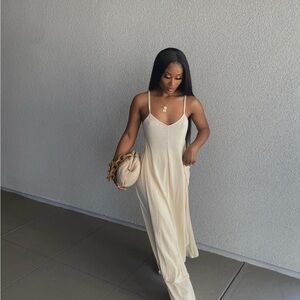 Elegant Cream 2 Piece Pants Set